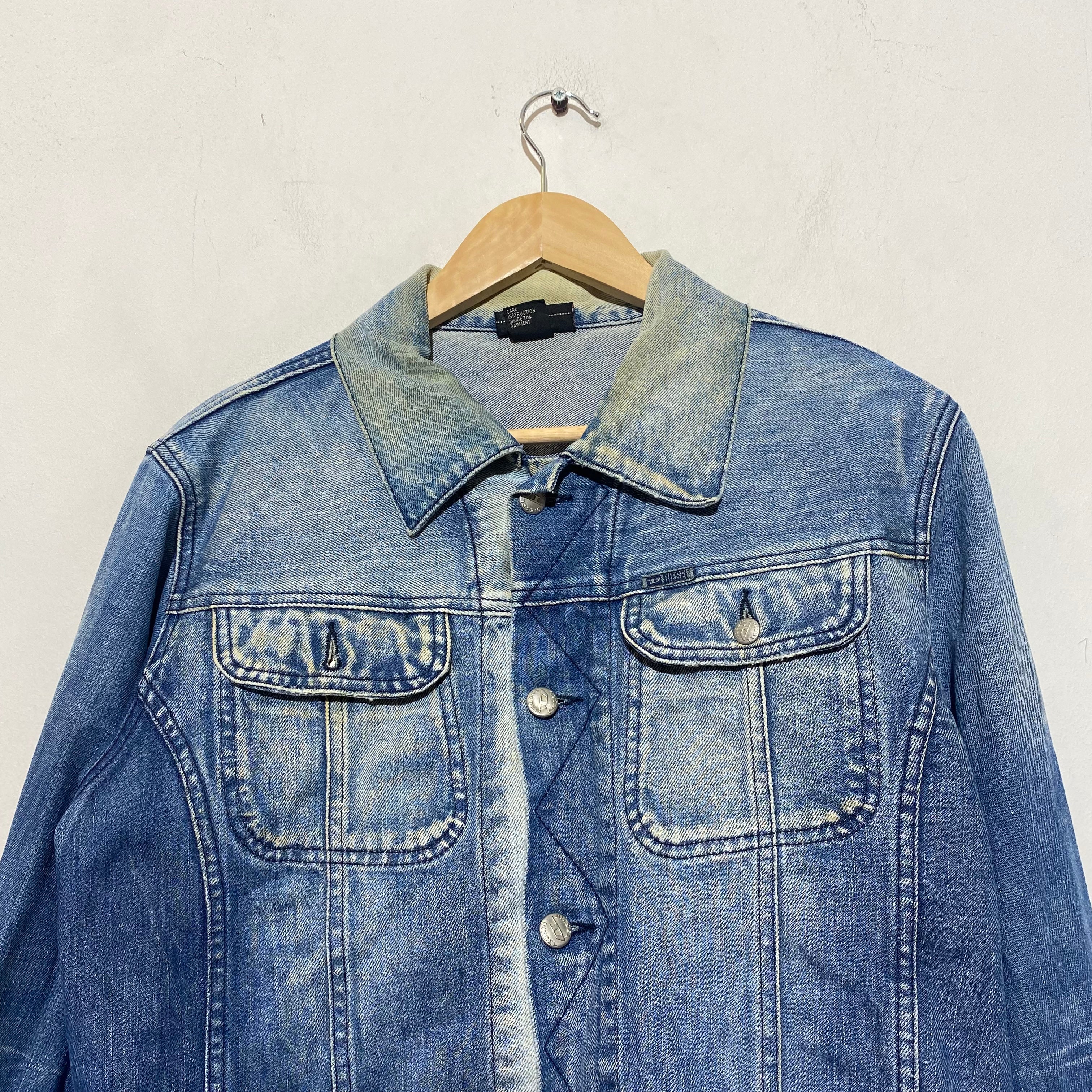 Vintage 00s Y2K Diesel Denim Jacket - Medium