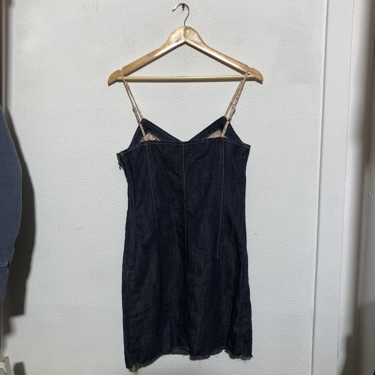 Vintage 00s Y2K Denim Slip Dress Rifle Jeans - Small