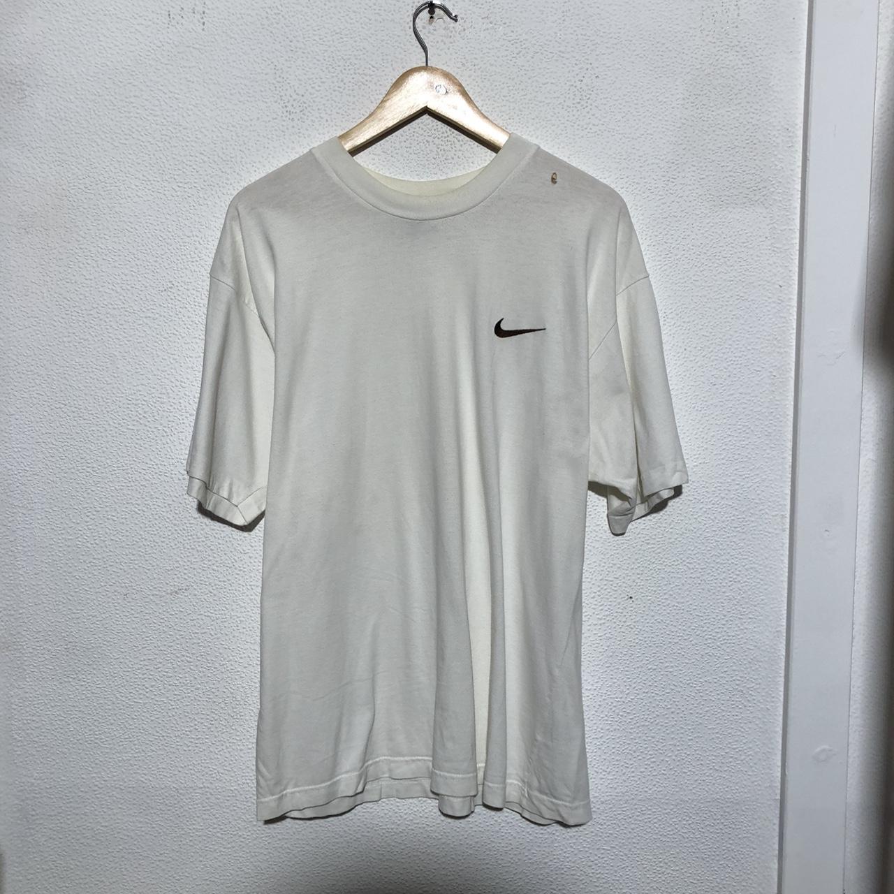 Vintage 90s White Nike T Shirt - Medium