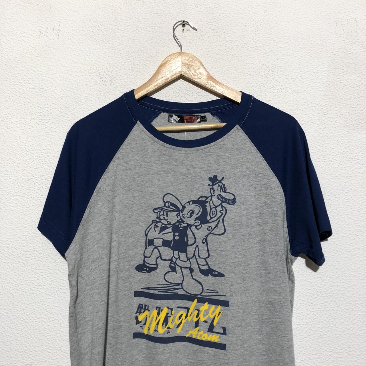 Grey & Blue Astro Boy “The Mighty Atom” Anime T Shirt Tezuka Productions - Small