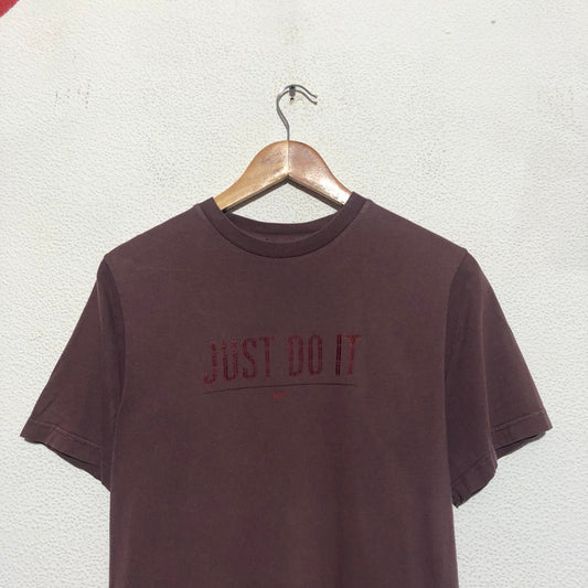 Vintage 90s Purple Nike Just Do It T Shirt - Medium