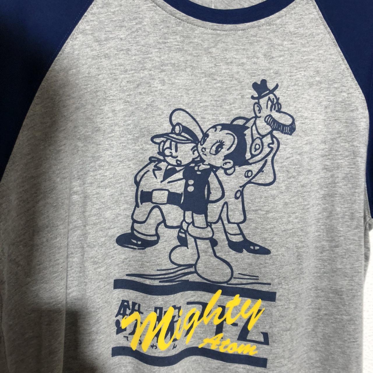 Grey & Blue Astro Boy “The Mighty Atom” Anime T Shirt Tezuka Productions - Small