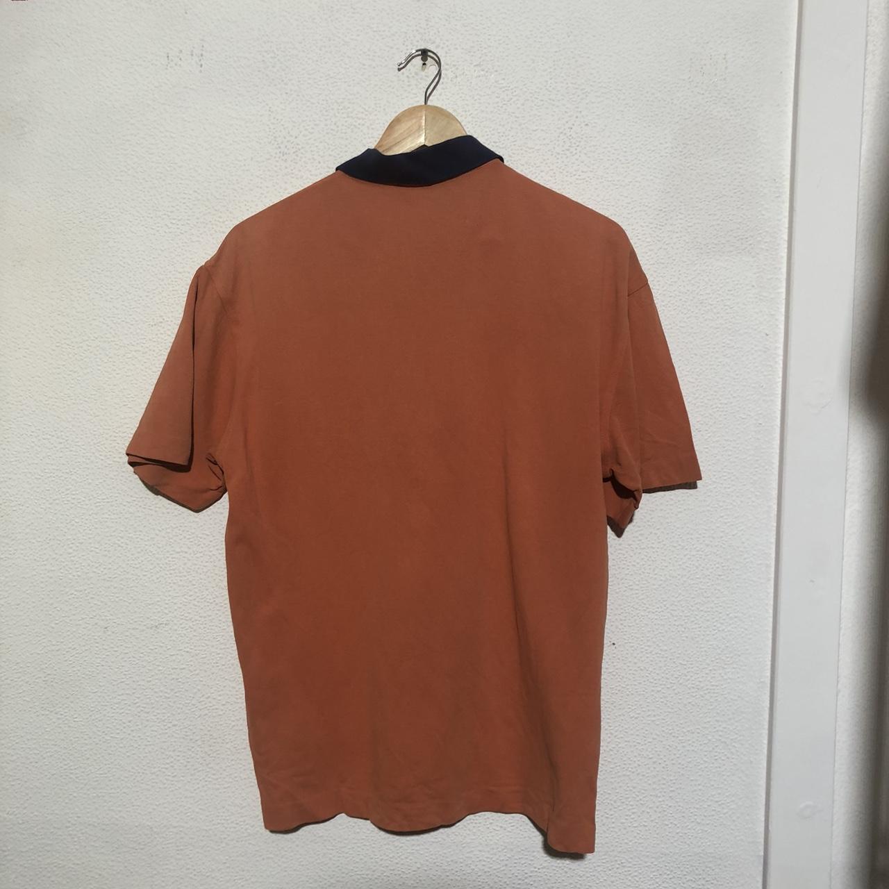 Vintage 90s Orange Burberry’s Polo Shirt - Large