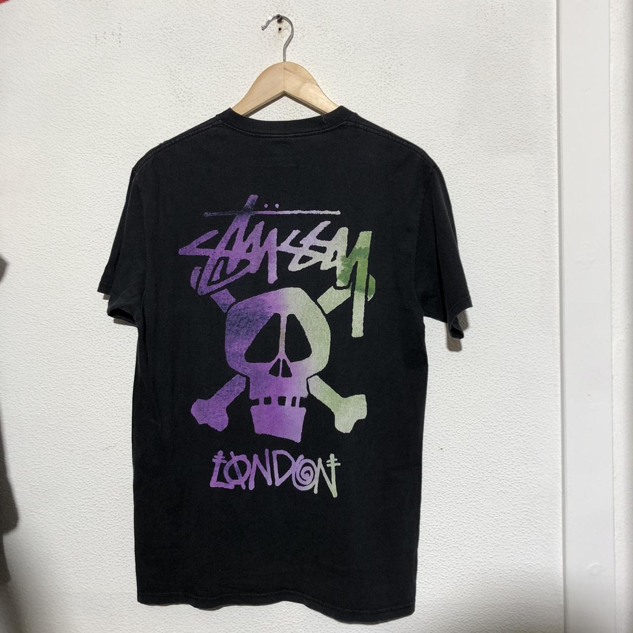 Black Stussy Graphic T Shirt - Medium