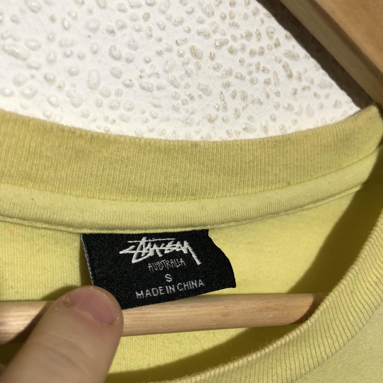 Vintage Yellow Stussy T shirt - Large