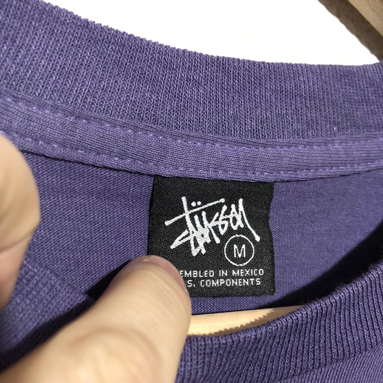 Vintage Purple Stussy T Shirt - Medium