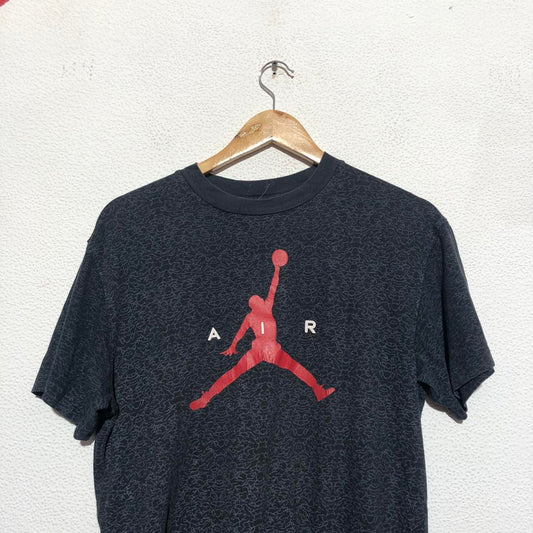 Vintage Grey & Black Nike Jordan T Shirt - XL