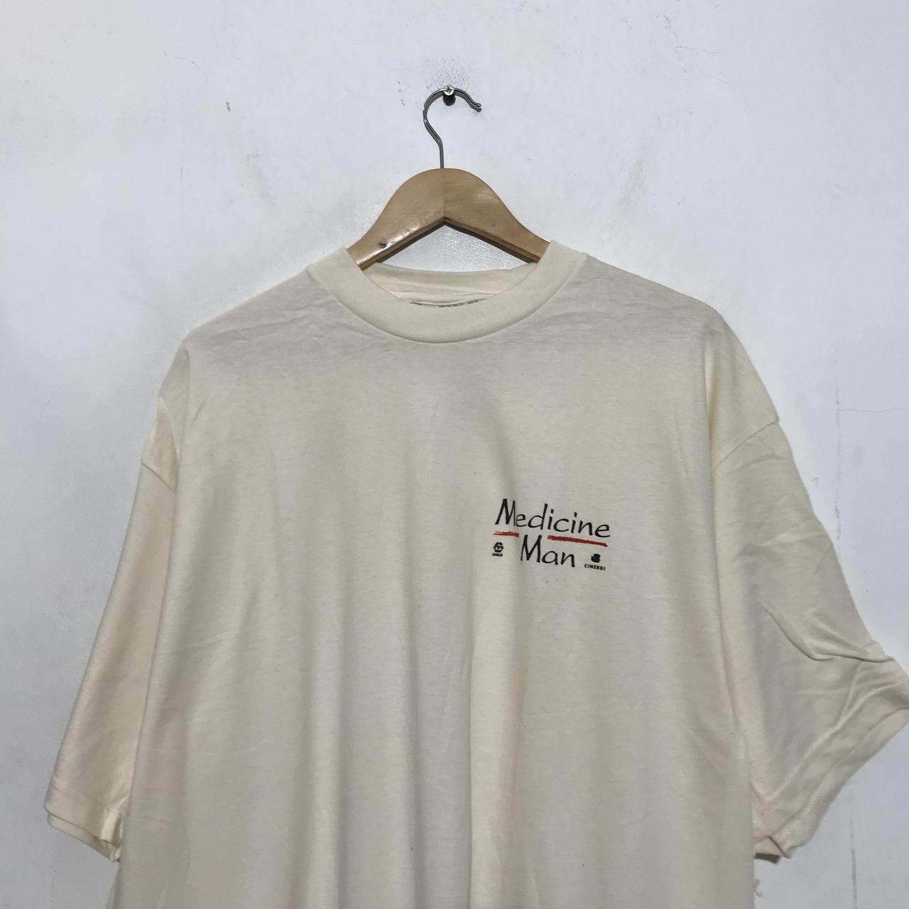 Deadstock 1992 Cream Vintage Medicine Man Movie Promo T Shirt