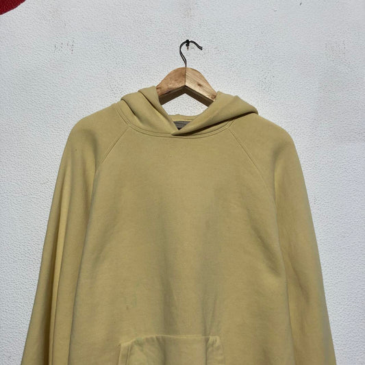 Yellow Essentials Fear of God Blank Hoodie - Large