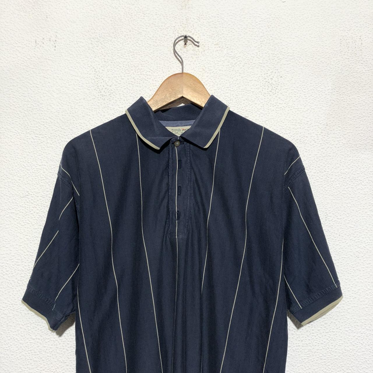 Vintage 90s Navy Reebok Golf Polo Shirt - Large