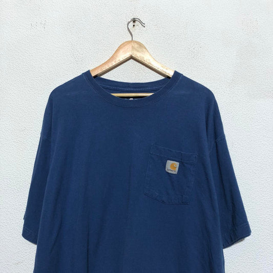 Blue Carhartt T Shirt Pocket Tee - XL