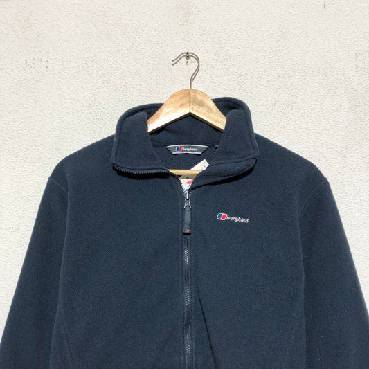 Navy Berghaus Fleece Full Zip - Size 10