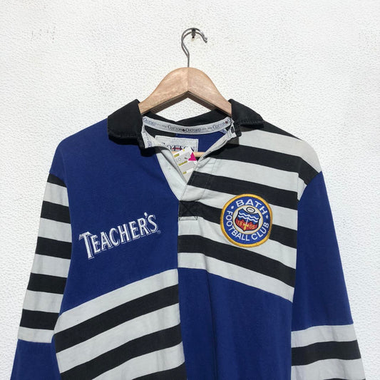 Vintage 90s Bath Rugby Shirt Cotton Oxford Teachers - Medium