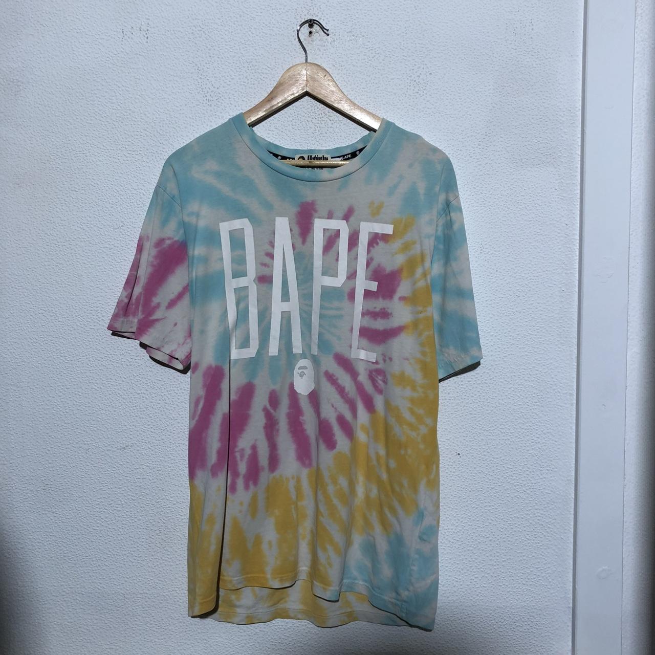 Vintage Tie Dye A Bathing Ape BAPE T Shirt - Large