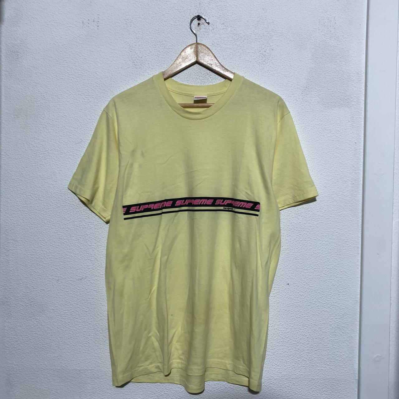 Yellow Supreme T Shirt Graphic - Medium