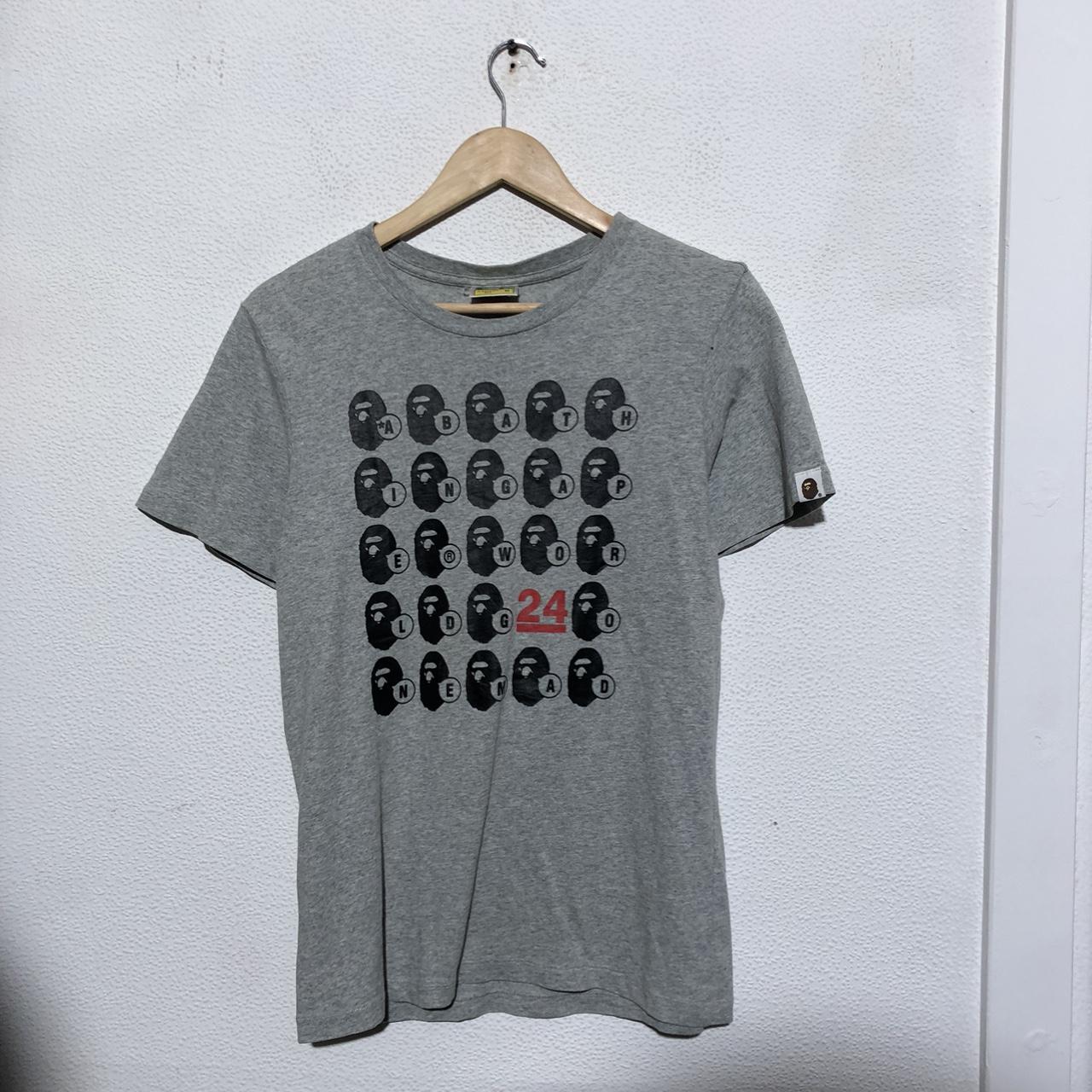 Grey A Bathing Ape BAPE T Shirt - Medium