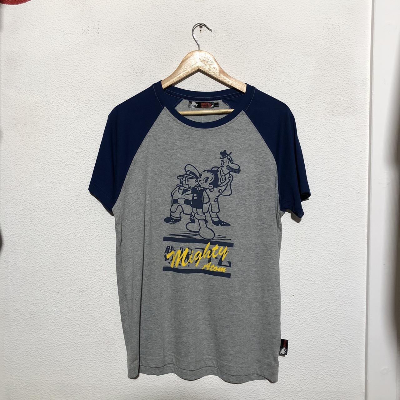 Grey & Blue Astro Boy “The Mighty Atom” Anime T Shirt Tezuka Productions - Small