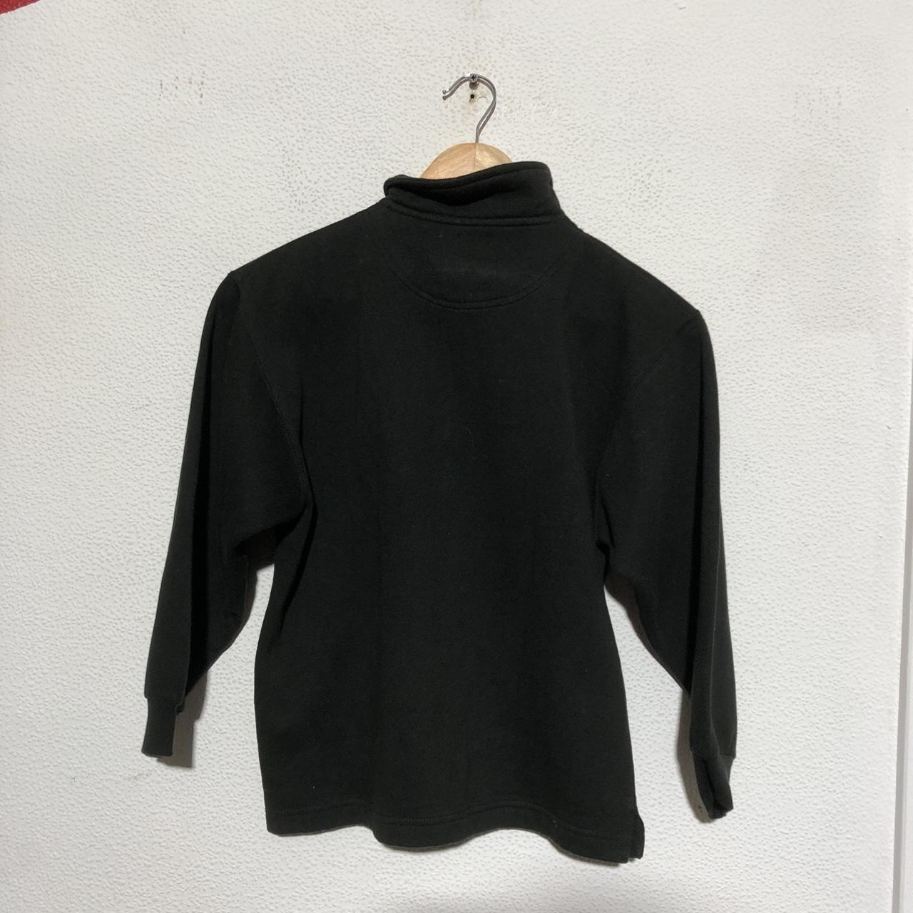 Deadstock Vintage 90s Black Nike 1/4 Zip Sweatshirt - Kids Small