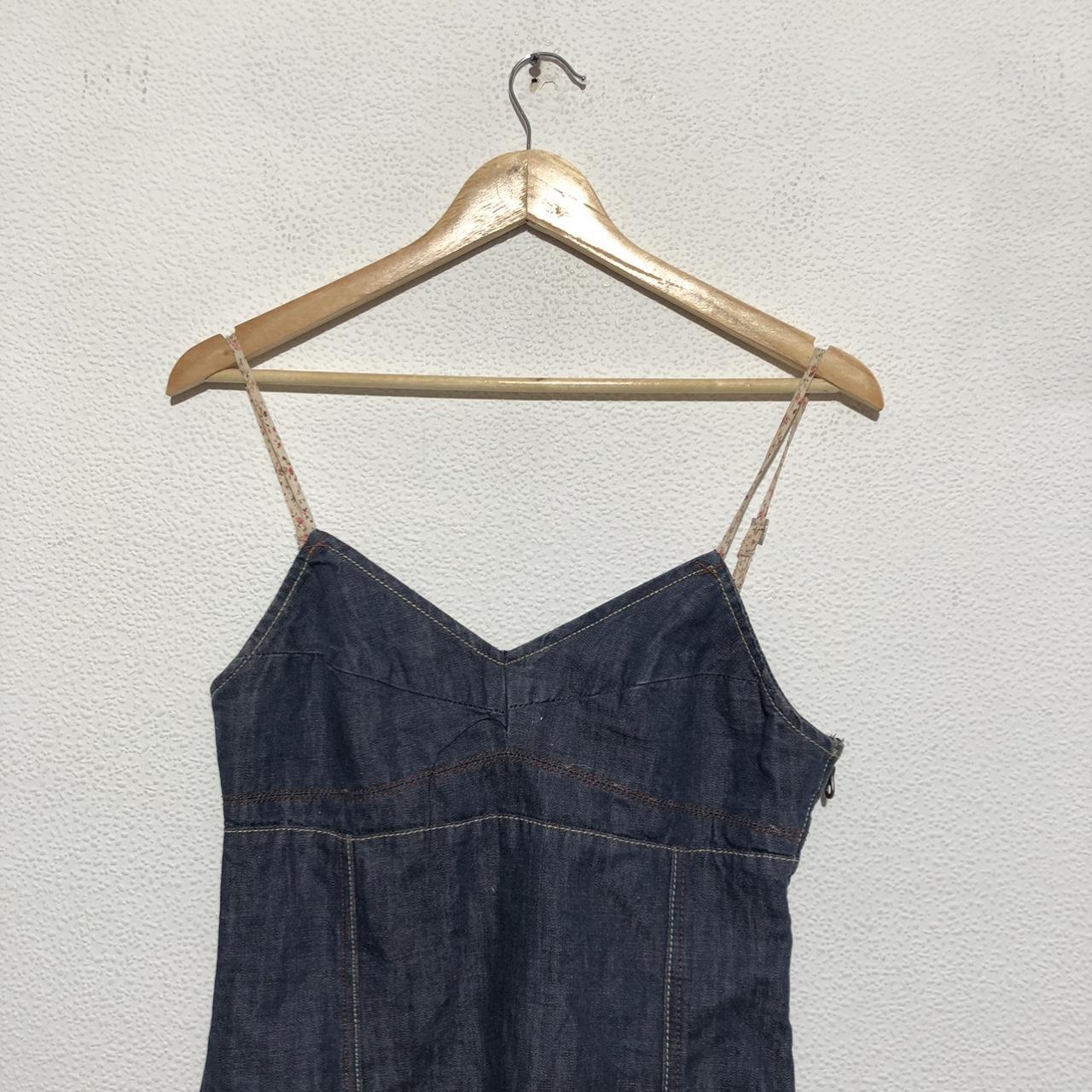 Vintage 00s Y2K Denim Slip Dress Rifle Jeans - Small