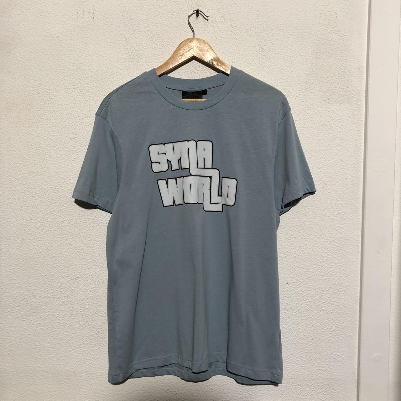 Blue Syna World T Shirt Spellout - Large