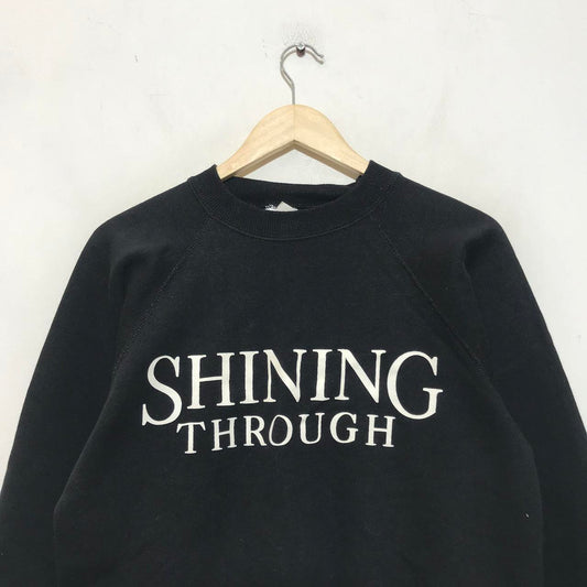 Deadstock Vintage 90s Black Shining Through Movie Graphic Sweatshirt