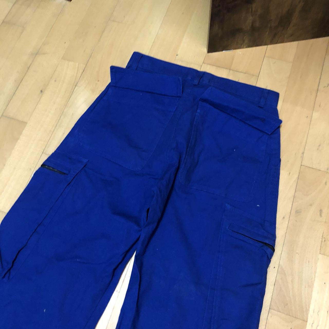 Vintage Blue Fötus Wide Flare Cargo Trousers Cyberwear made in Japan - Medium