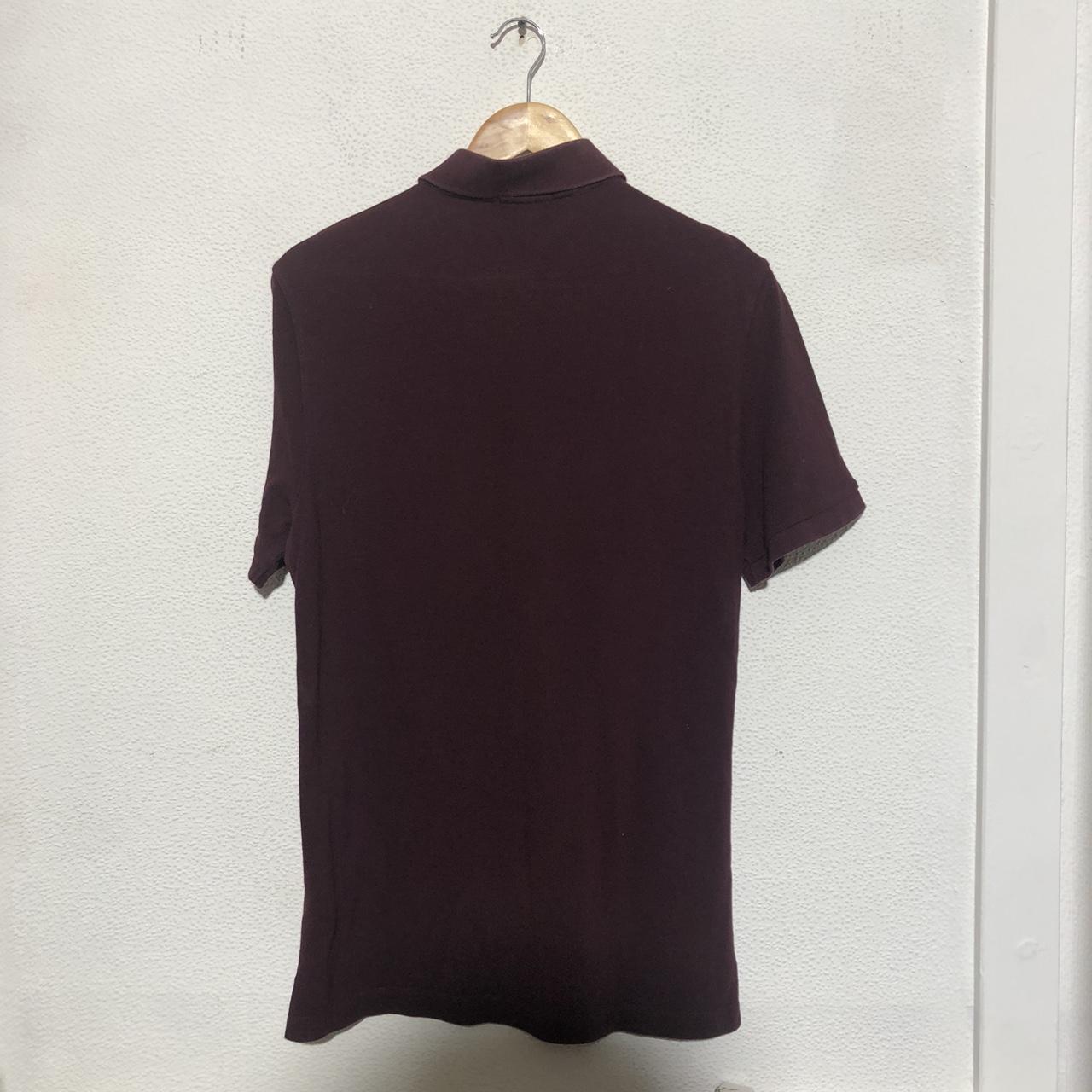 Vintage Maroon Purple Burberry Brit Polo Shirt - Medium