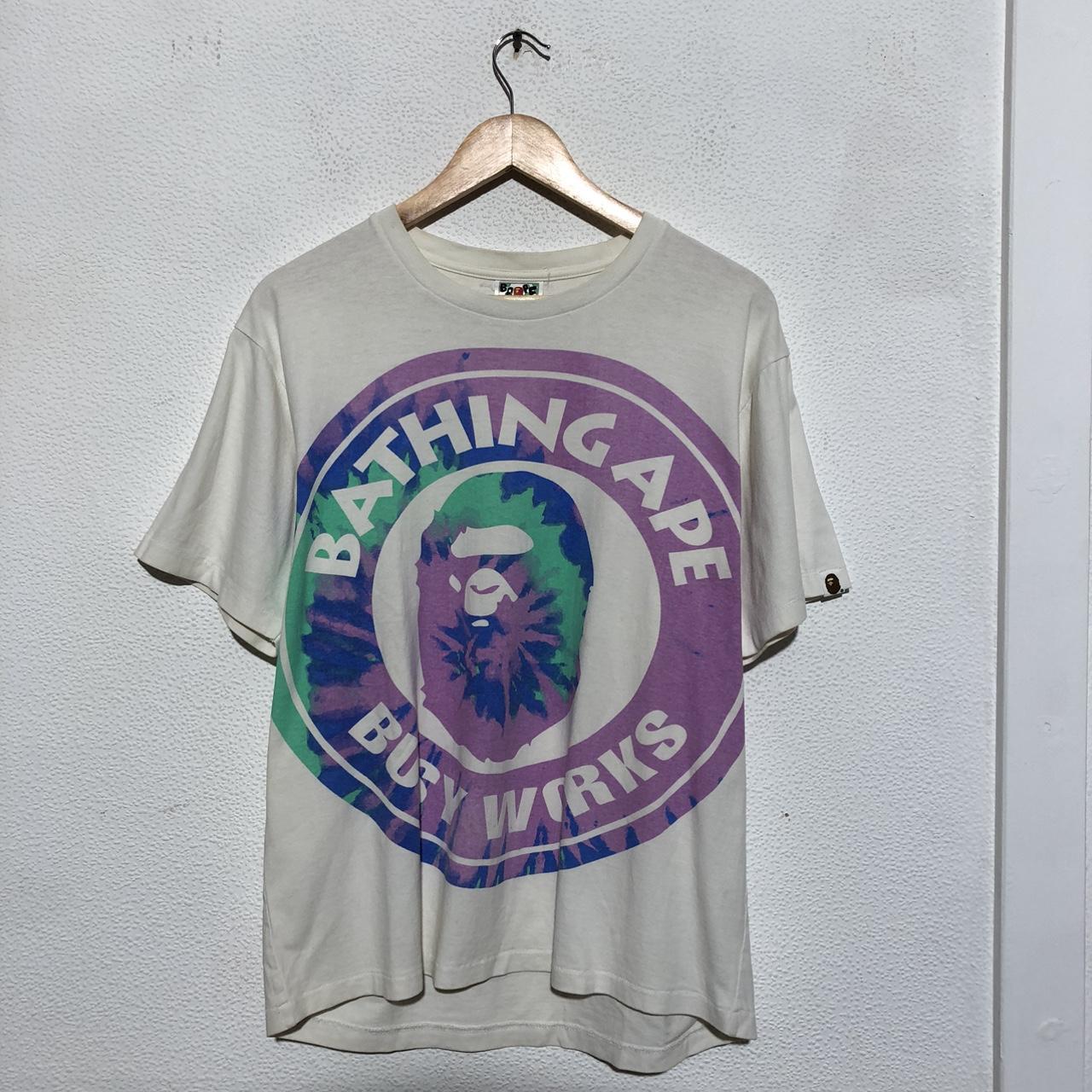 Vintage White A Bathing Ape BAPE T Shirt - Medium