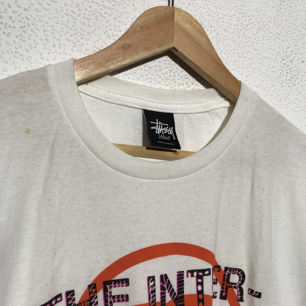 Vintage White Stussy T Shirt - Large