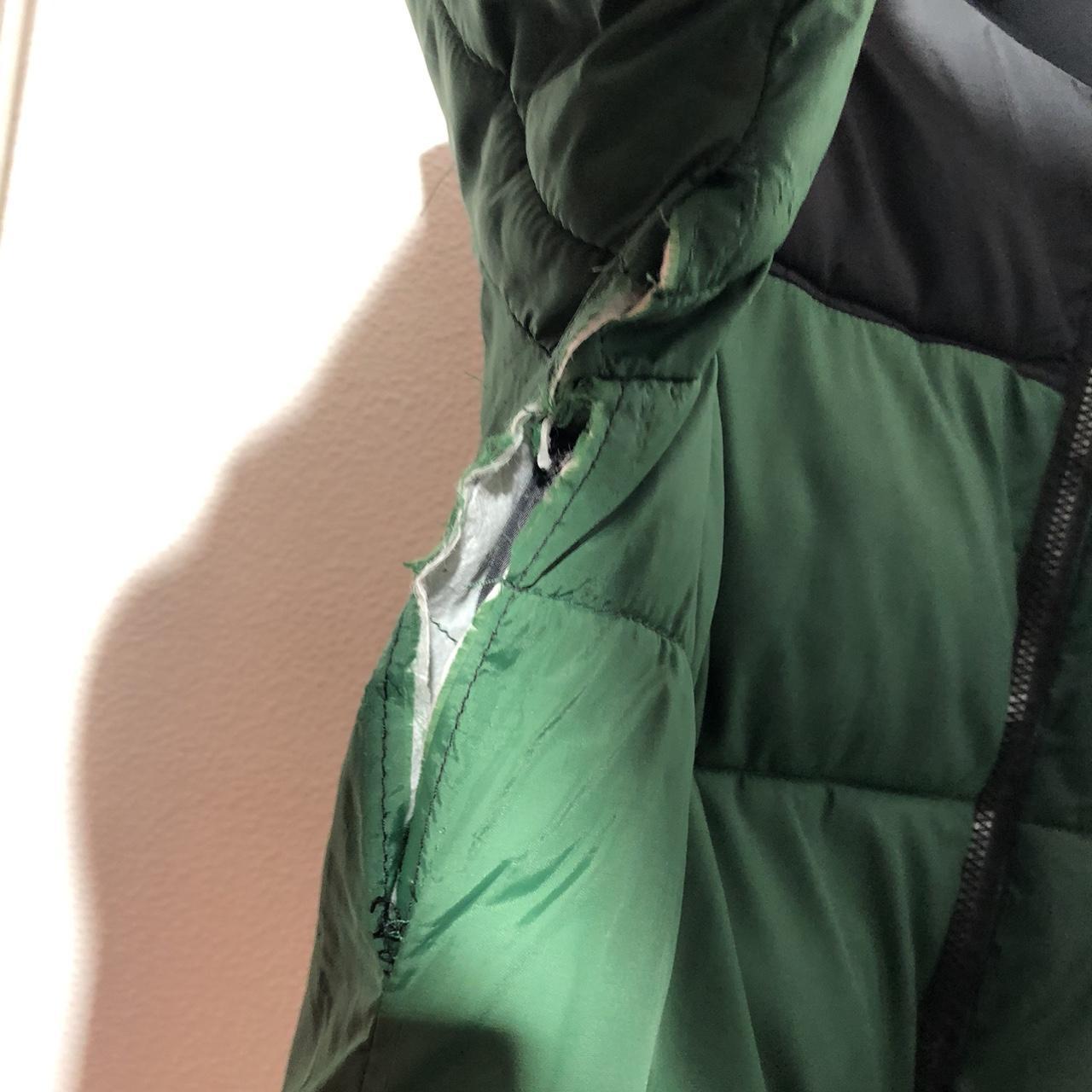 Green The North Face Nupste Puffer Jacket 700 Down Coat - Medium