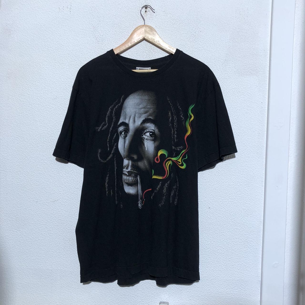 Vintage 90s Black Bob Marley T Shirt - XL