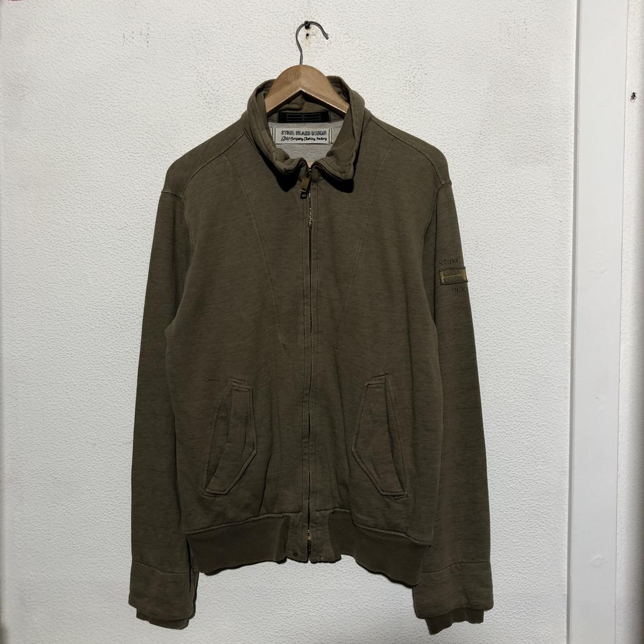 Vintage 00s Brown Stone Island Sweatshirt Full Zip - XL