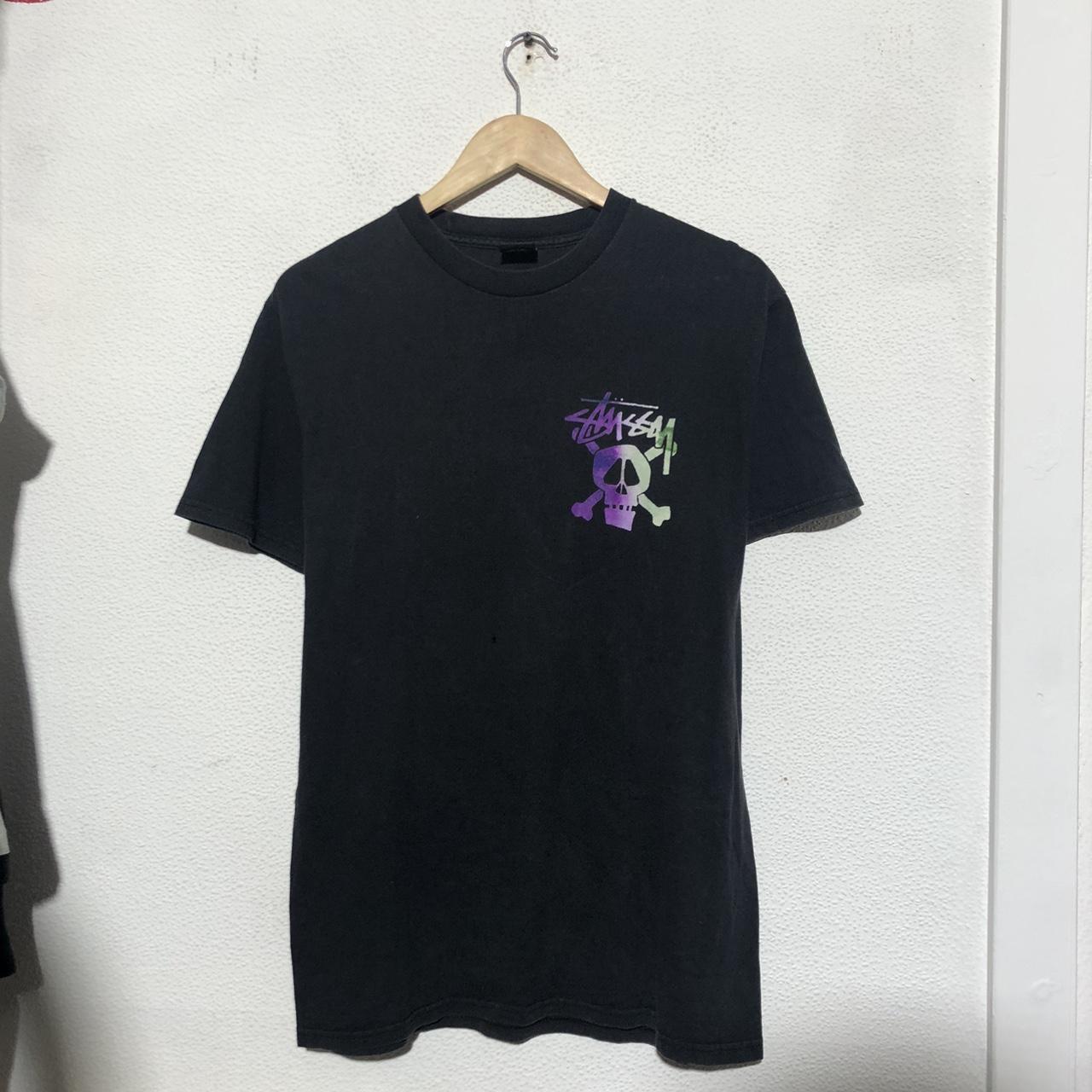 Black Stussy Graphic T Shirt - Medium