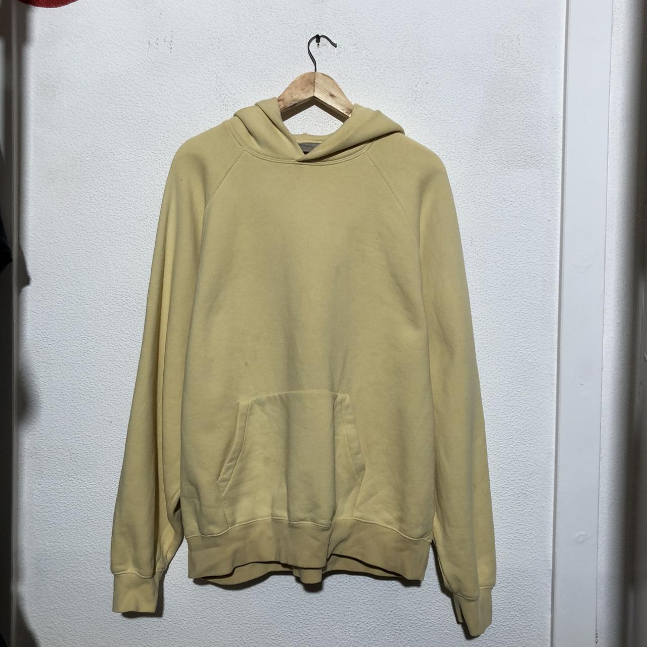 Yellow Essentials Fear of God Blank Hoodie - Large