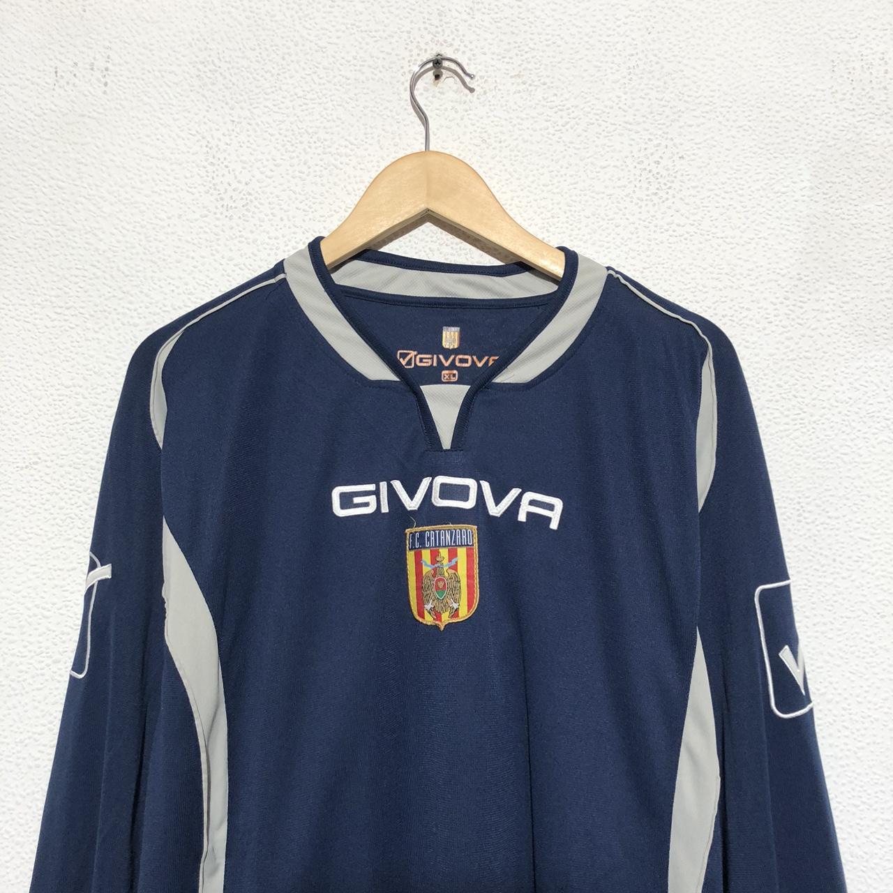 BNWT Vintage 2009 US Catanaro Football Shirt Navy 3rd Kit Long Sleeve Givova - XL