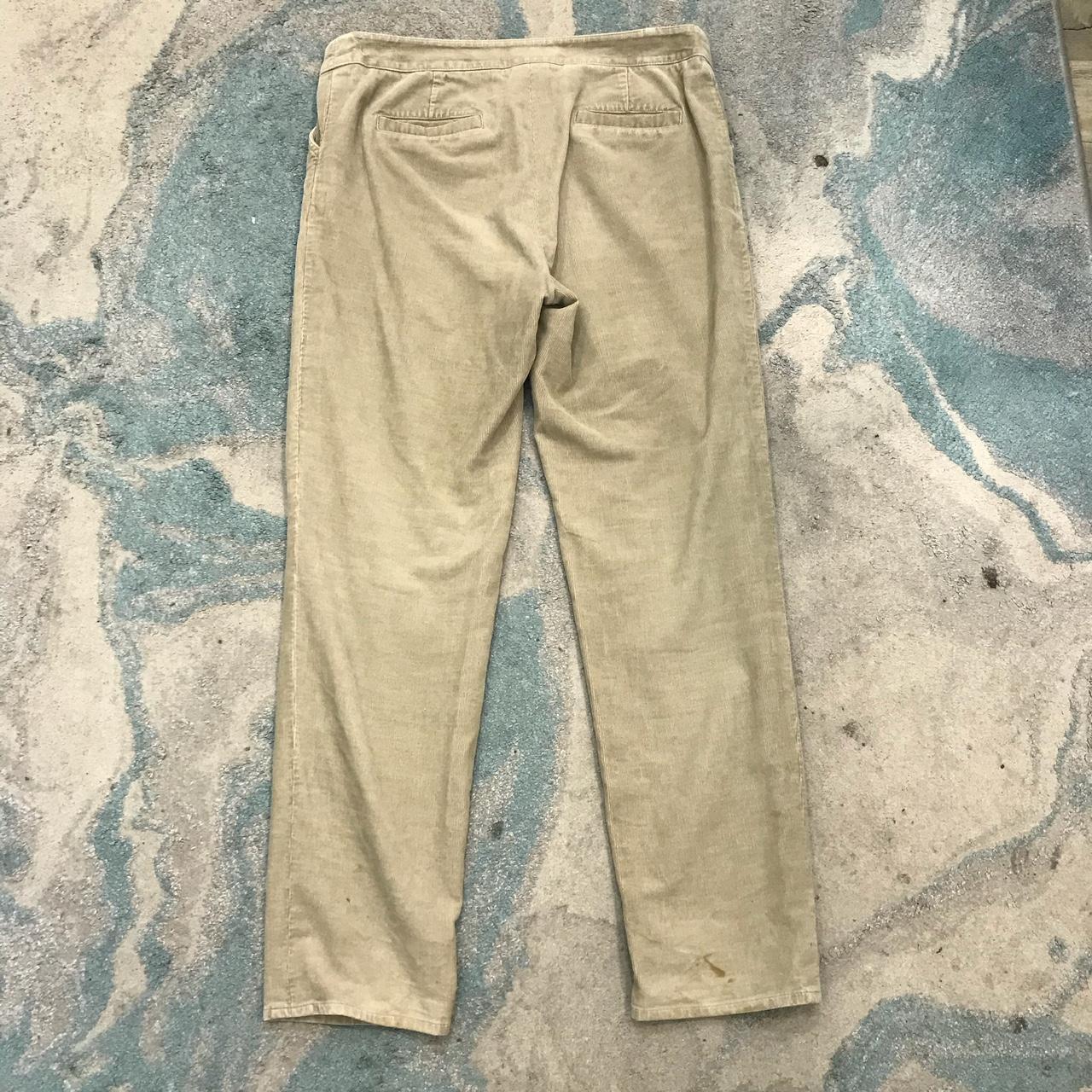 Beige Jaeger Corduroy Trousers - Size 12