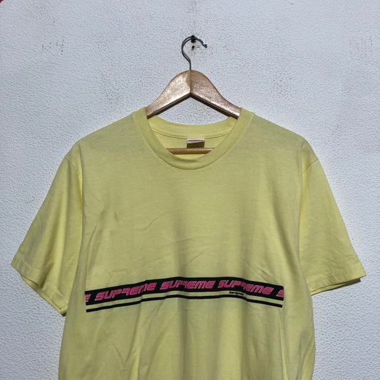 Yellow Supreme T Shirt Graphic - Medium