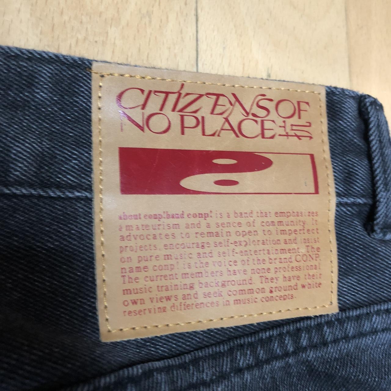 Black Citizens of No Place CONP Flared Jeans - Small