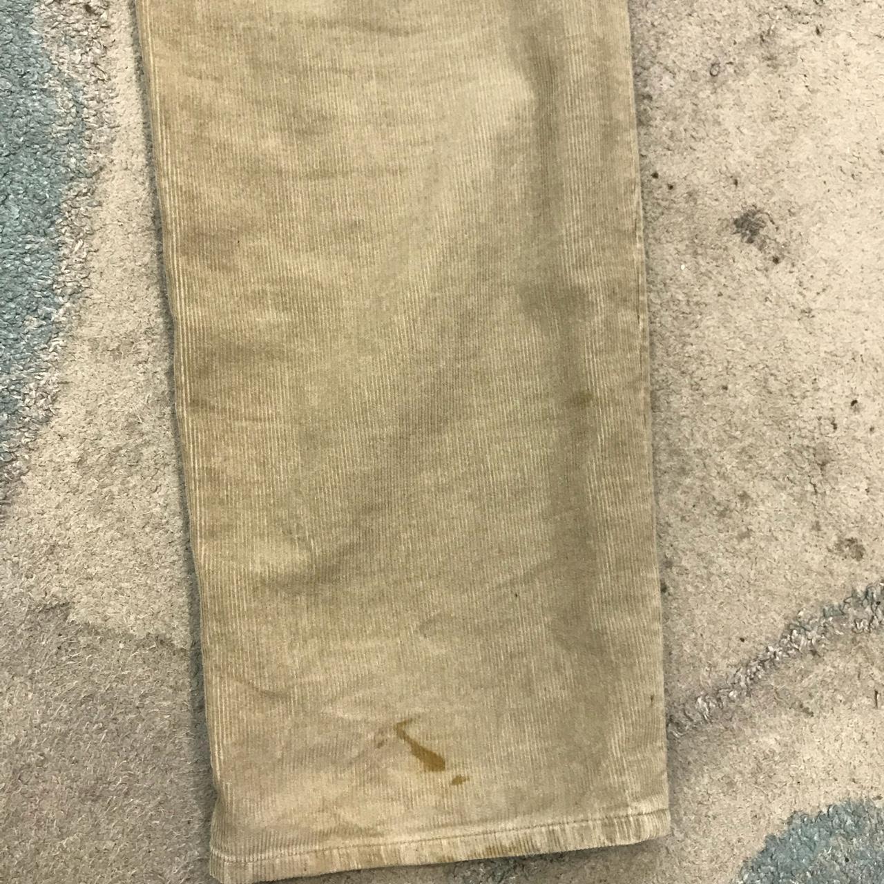 Beige Jaeger Corduroy Trousers - Size 12