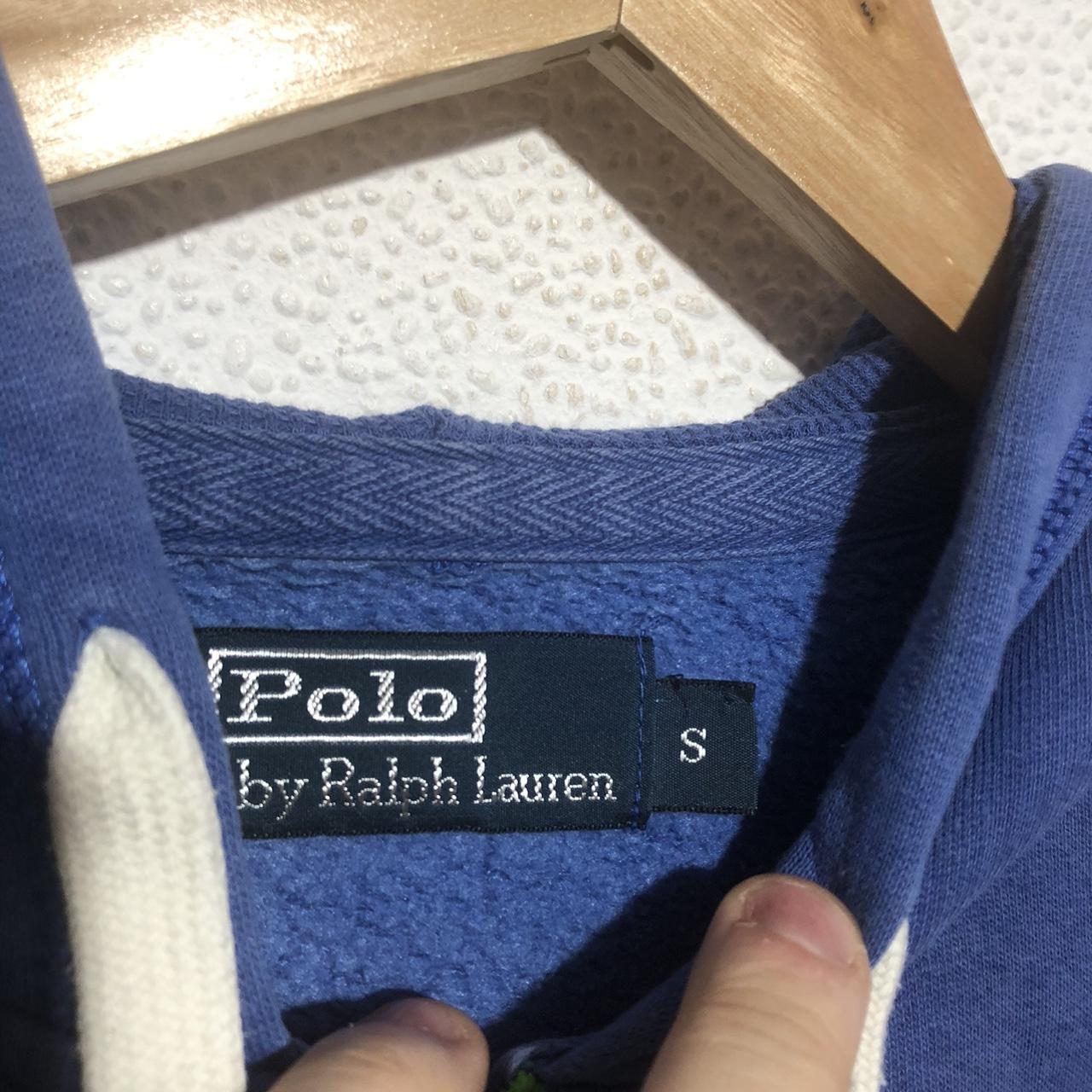 Blue Polo Ralph Lauren Hoodie Full Zip - Small