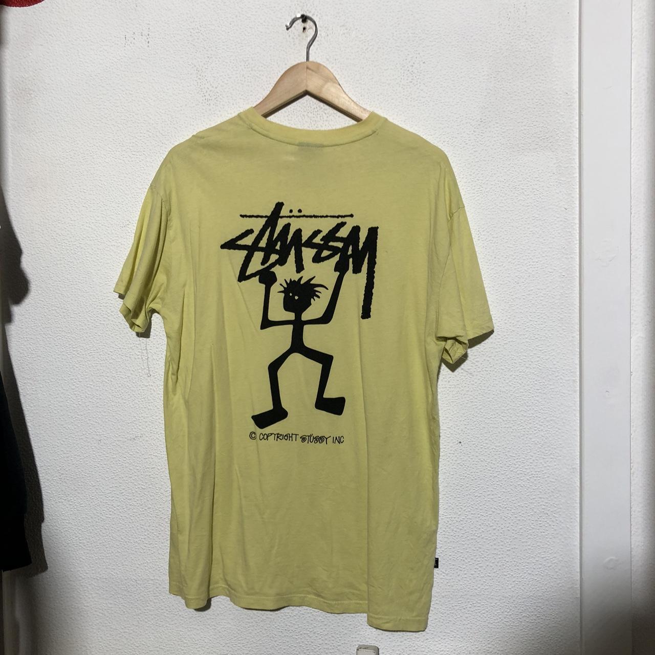 Vintage Yellow Stussy T shirt - Large