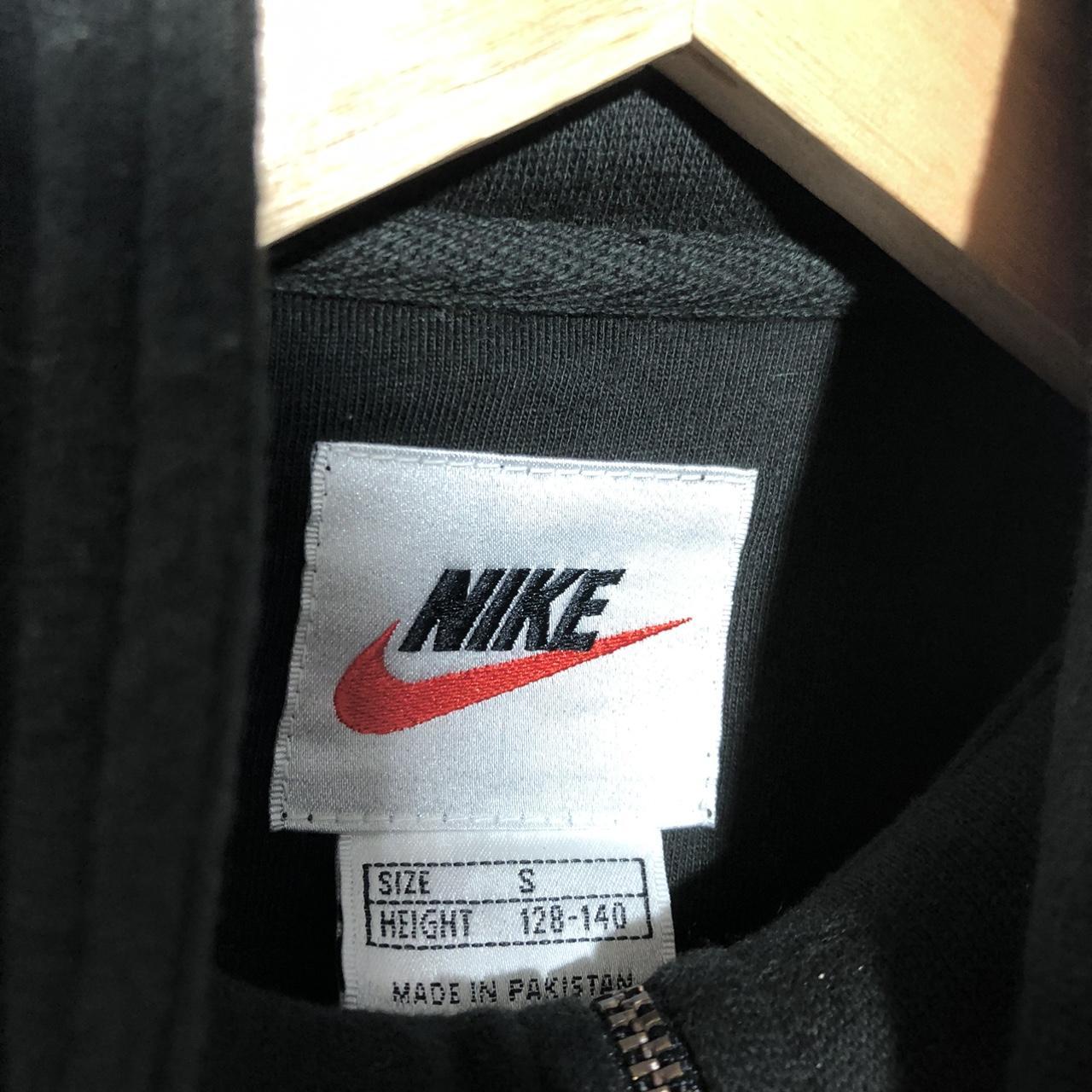 Deadstock Vintage 90s Black Nike 1/4 Zip Sweatshirt - Kids Small