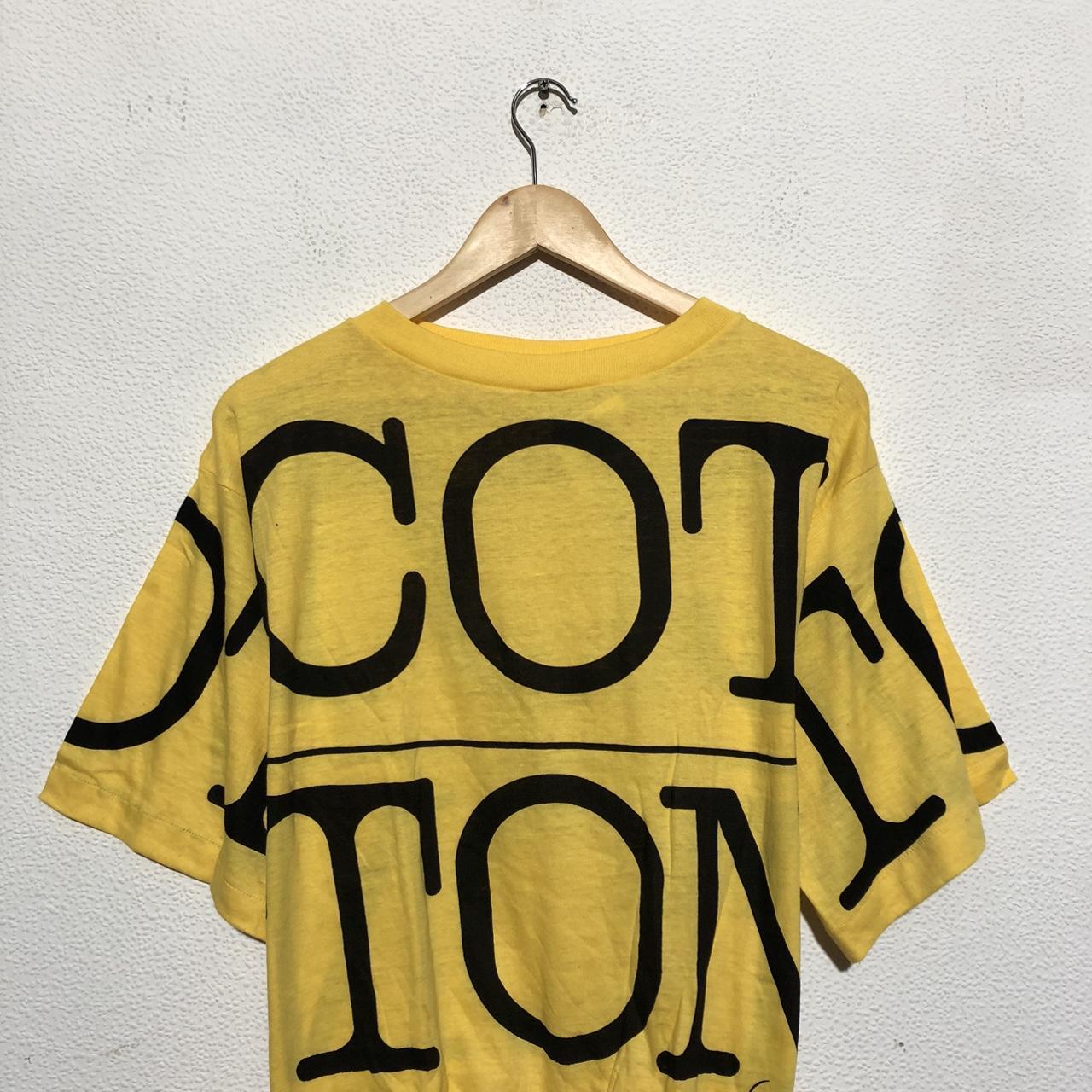 Vintage 80s Yellow Cotton Cruises T Shirt - Medium