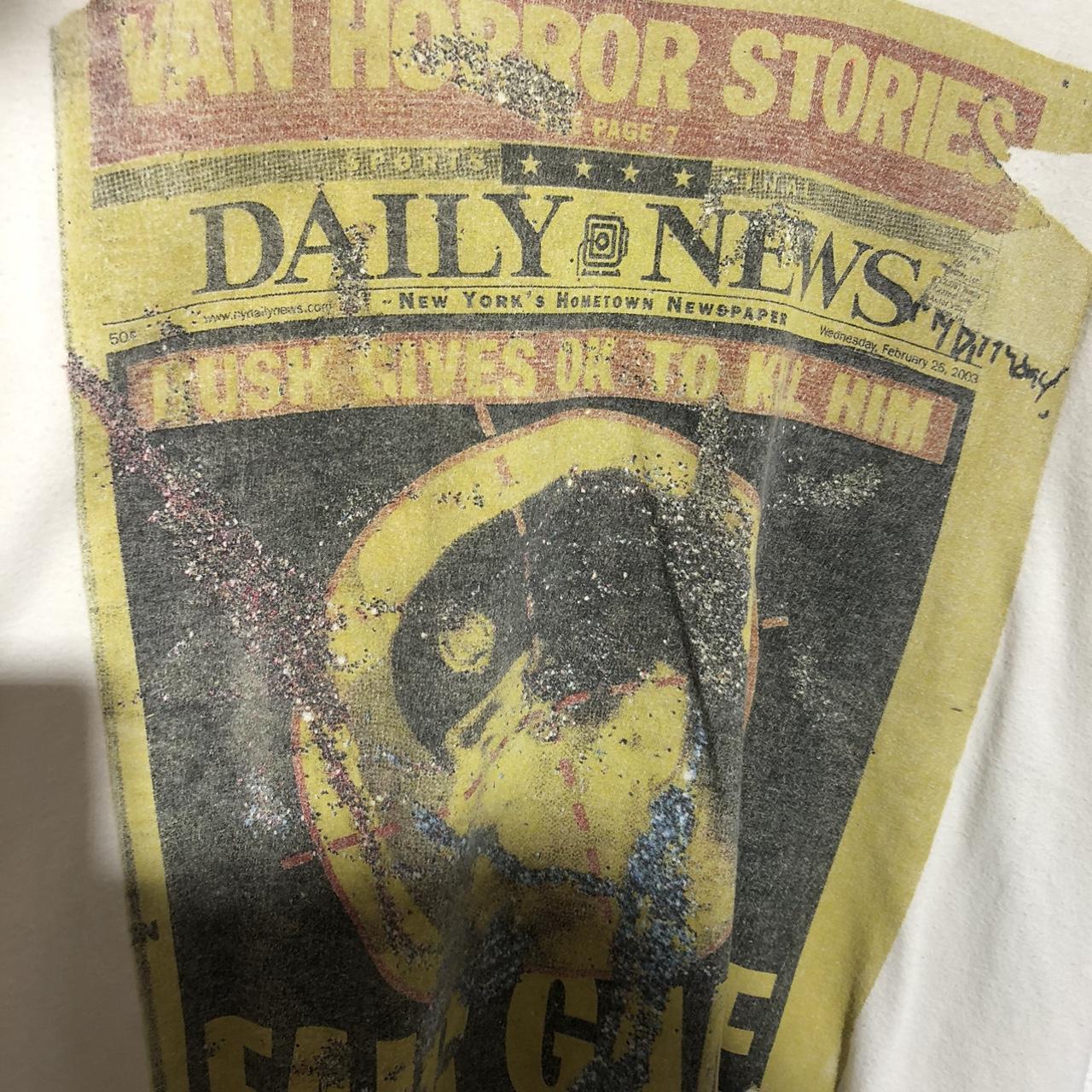 White Supreme T Shirt air time Daily News Graphic - XL