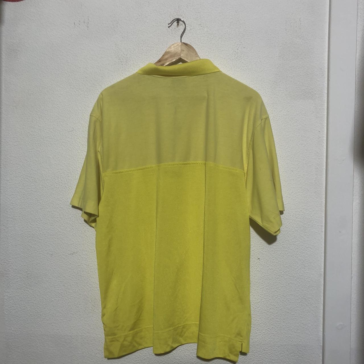 Vintage 90s Yellow Nike Tennis Polo Shirt - Large