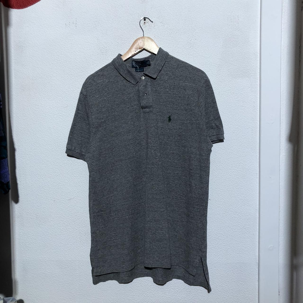 Vintage Grey Polo Ralph Lauren Polo Shirt - XL