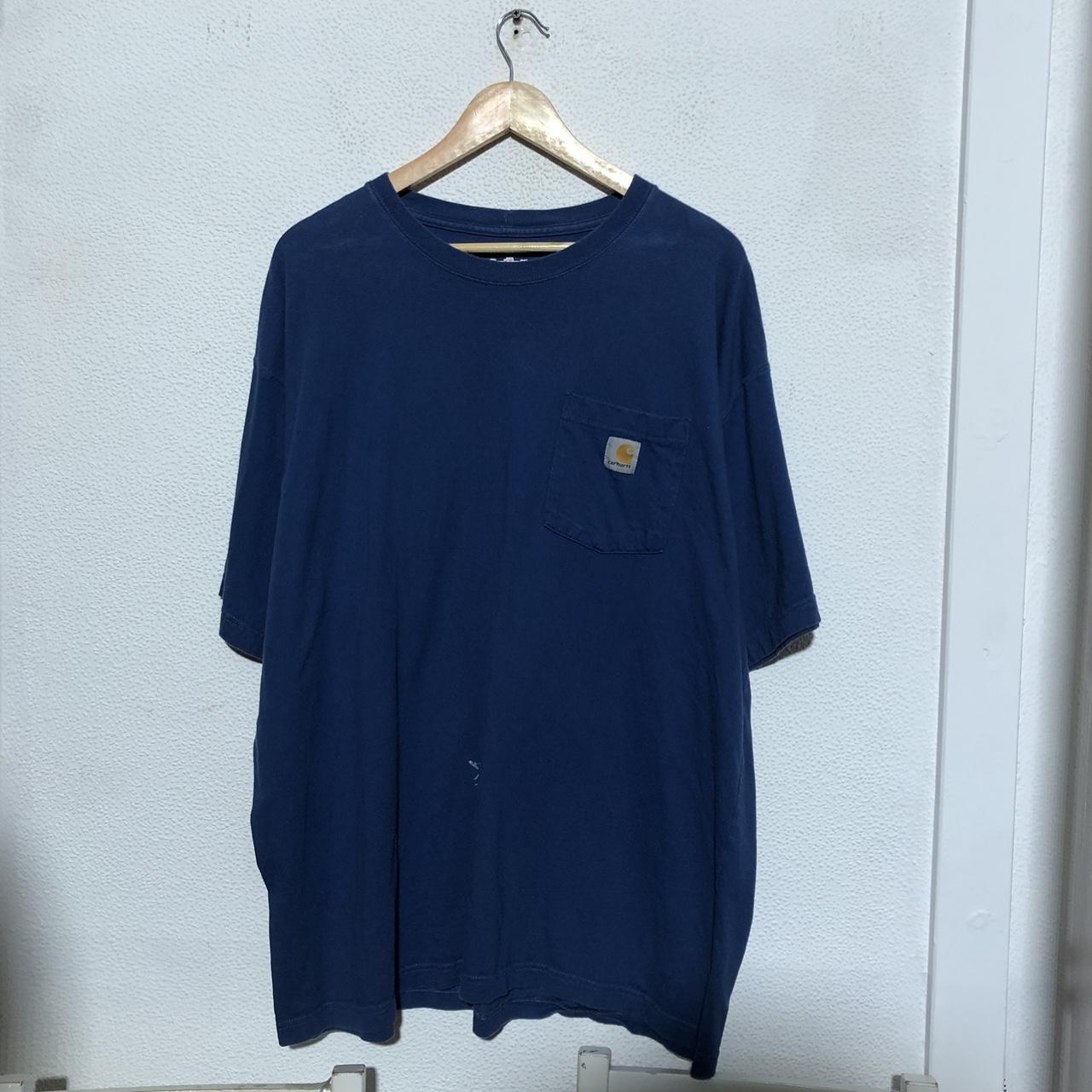 Blue Carhartt T Shirt Pocket Tee - XL