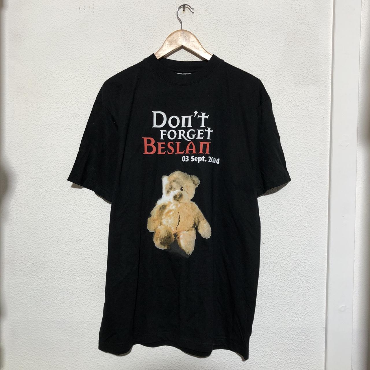 Vintage Black 2004 Don’t Forget Beslan T Shirt on a Slazenger Blank - XL