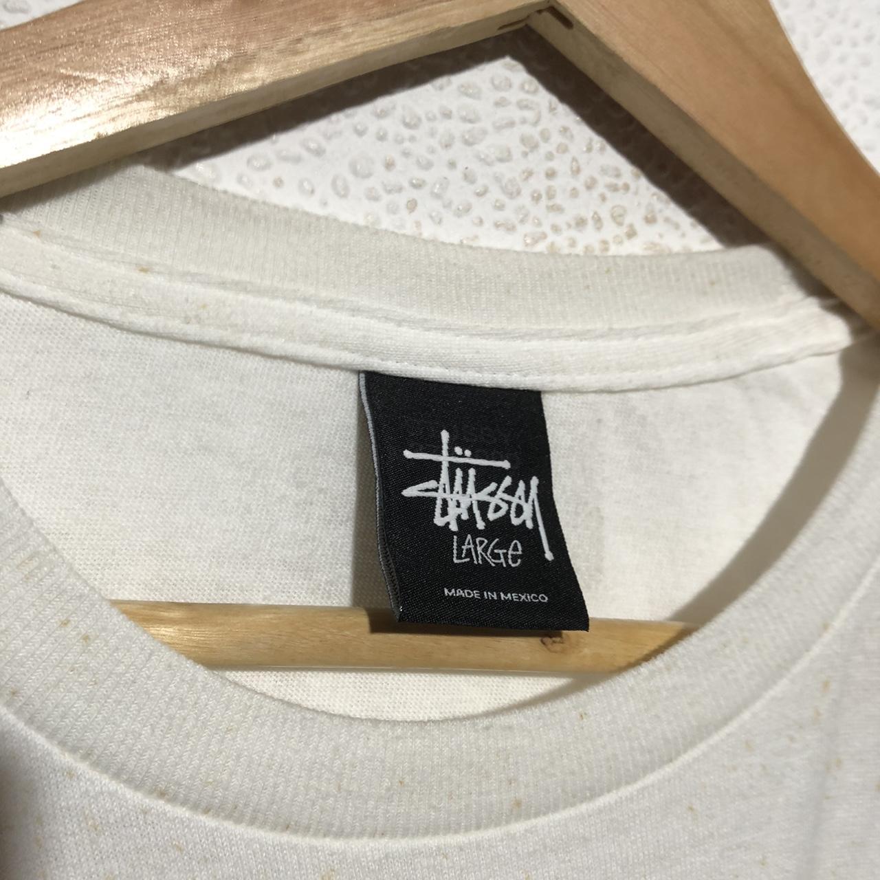 Vintage White Stussy T Shirt - Large