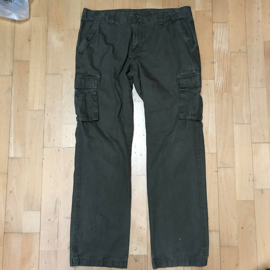 Vintage Khaki Cargo Pants Trousers - 36W 34L